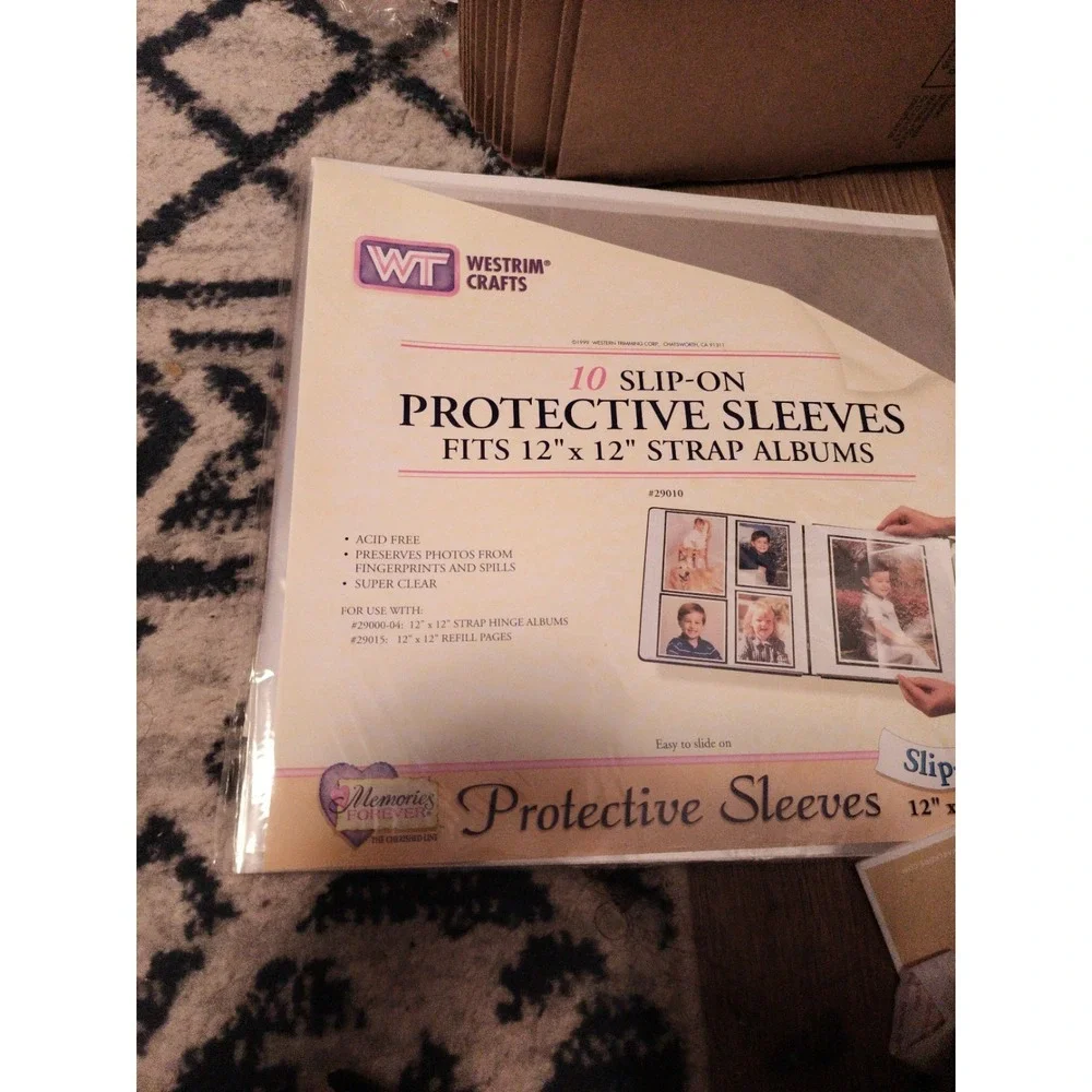 Westrim Craft Memories 10 Count Slip-On Protective Sleeves 12x12 Strap Albums